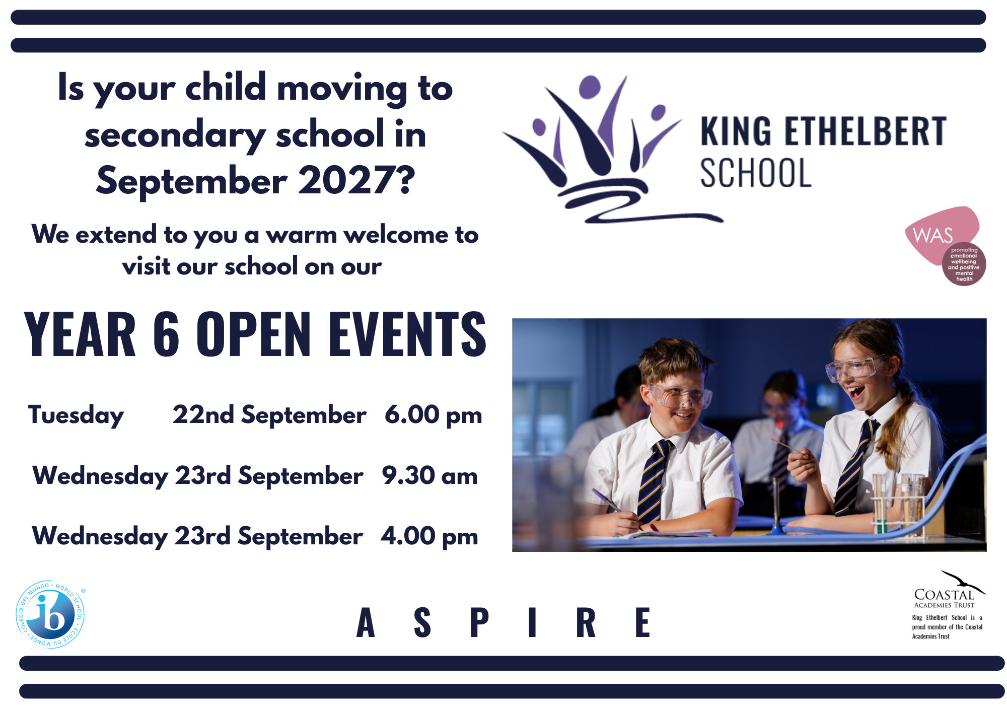 Media advert is your child moving to secondary school in september 2027 a5 landscape 1